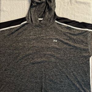 Under Armour Men's Charcoal and Black Hoodie